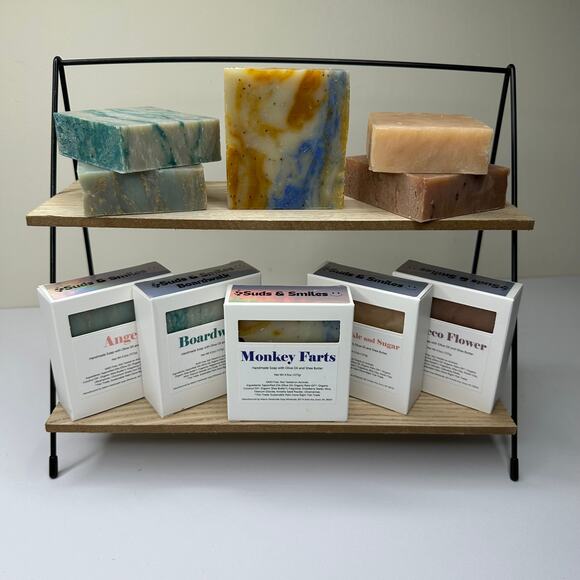Boardwalk Handmade Natural Soap with Olive Oil and Shea Butter 4.5 oz GMO Free - Picture 2 of 5
